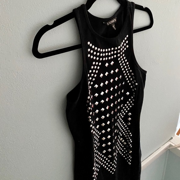 Express Studded Stretch Cotton Sheath Dress - Picture 4 of 11